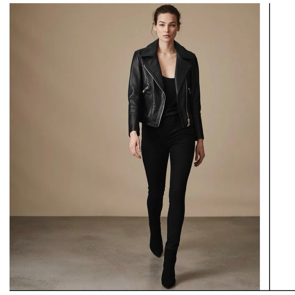 REISS “PATTI” High Rise Skinny Leg Denim Pants